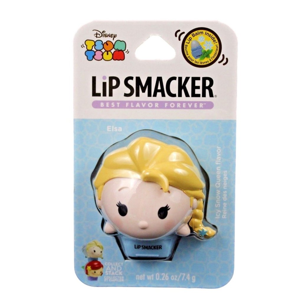 Lip Smackers Disney Tsum Tsum Balm Icy Snow Queen Flavor Elsa Princess New Lot 2